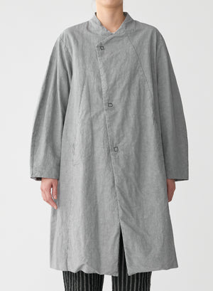 Open image in slideshow, Half-length Collarless Coat

