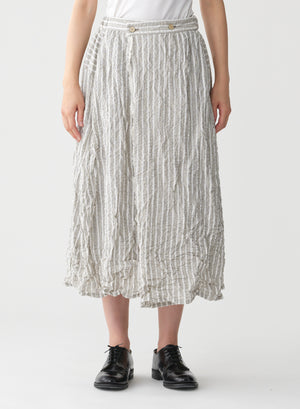 Stripe Wrap Skirt