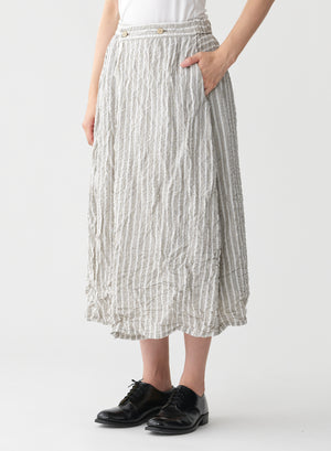 Stripe Wrap Skirt