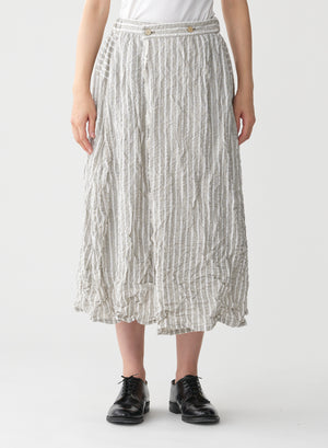 Stripe Wrap Skirt