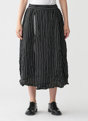 Open image in slideshow, Stripe Wrap Skirt
