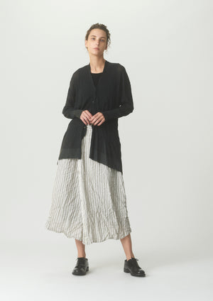 Stripe Wrap Skirt